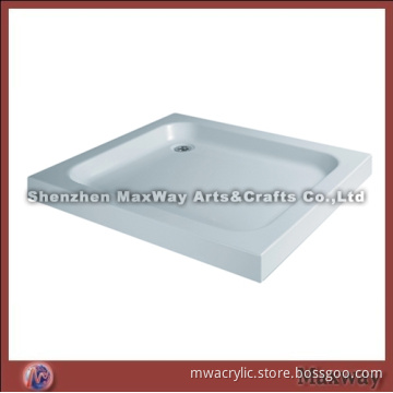 White Square High Grade Acrylic Tray